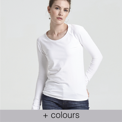 Womens Skims white Long-Sleeved T-Shirt